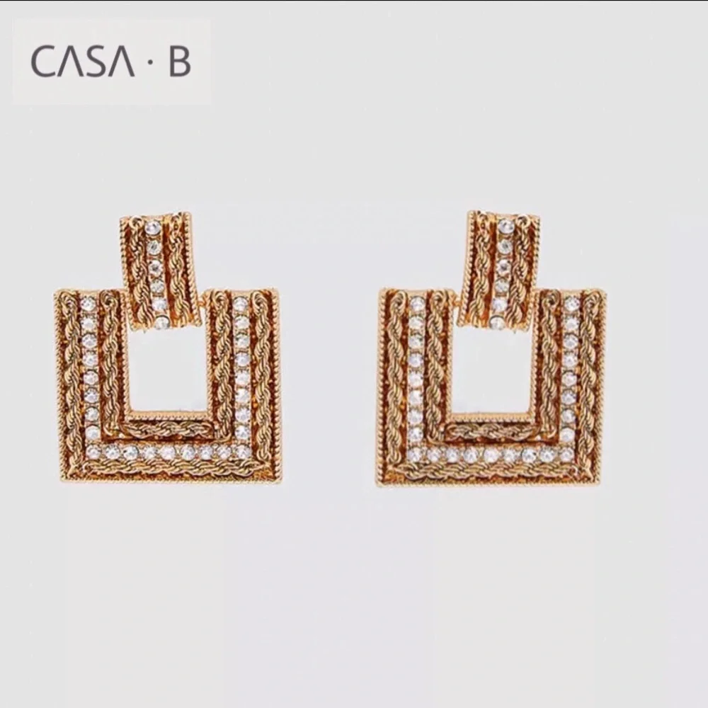 NEW💫CASA B| India Drop Statement Earrings - Picture 3 of 3